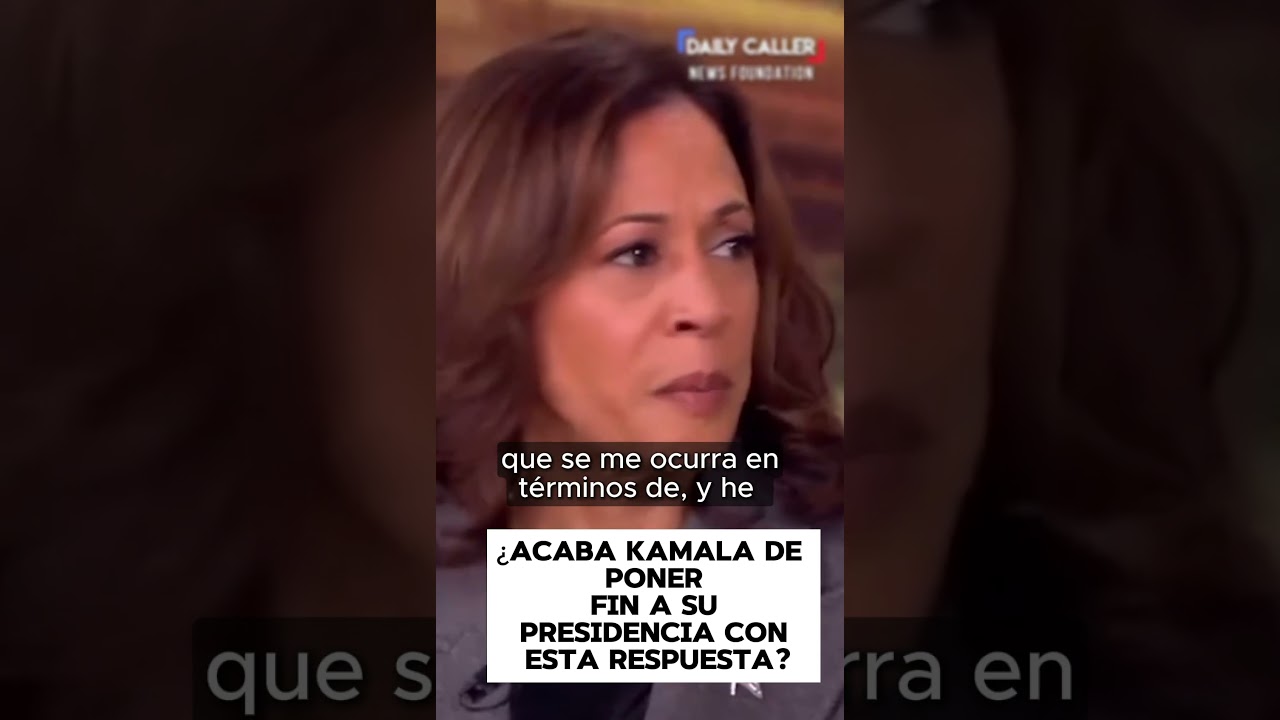 ¿Kamala acaba de poner fin a su presidencia con esta respuesta?