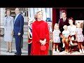 Spain's Royal  Family Queen Sofia greece of King Guan Carlos of Spain with children family photos /