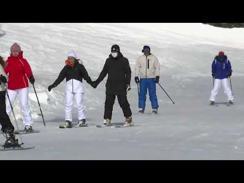 スキー愛好家が群がるウルダグ山 (Ski-lovers flock Mount Uludag)