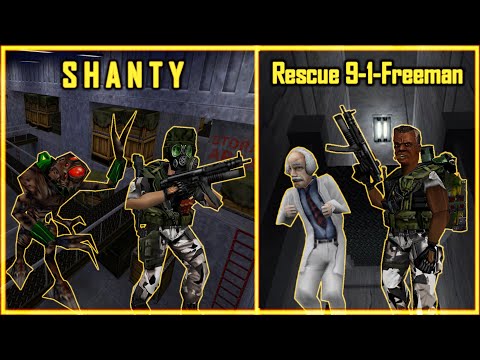[Short Half Life Maps - Shanty and Rescue 9-1-Freeman] Mod Full Walkthrough