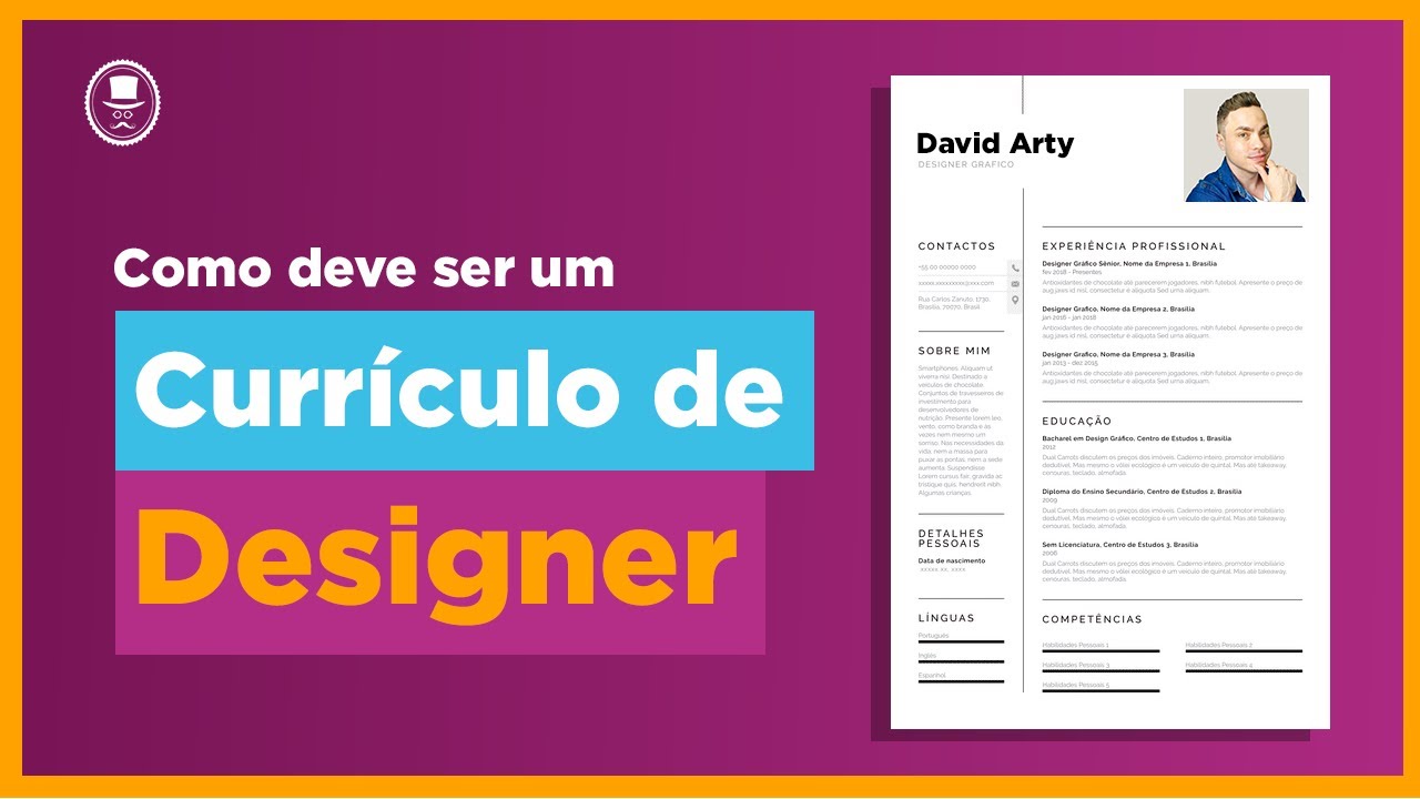 Currículo de Designer  - Passo a Passo pra você criar o seu do jeito certo!