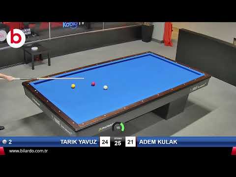 TARIK YAVUZ & ADEM KULAK Bilardo Maçı - 2022 1.LİG PLAY-OFF-1.TUR