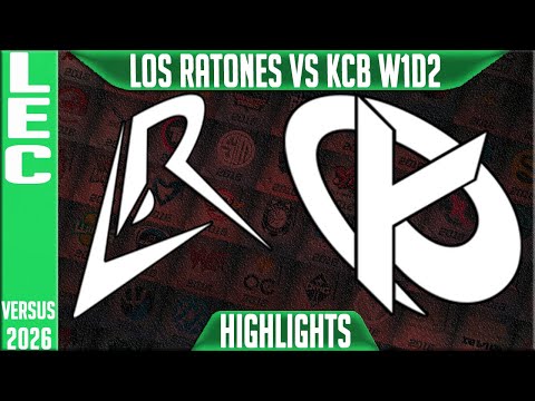 LR vs KCB Highlights | LEC W1D2 2026 Versus | Los Ratones vs Karmine Corp Blue