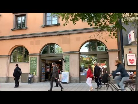 Slow drive through Stockholm: Streetlife window view, part 1 (St: Eriksgatan- Hantverkargatan)