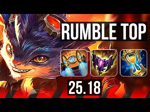 RUMBLE vs IRELIA (TOP) | 14/0/3, Legendary | KR Diamond | 25.18
