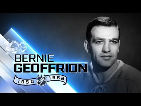 バーニー「ブームブーム」ジェフリオンがスラップショットを普及させる (Bernie 'Boom Boom' Geoffrion popularized slap shot)