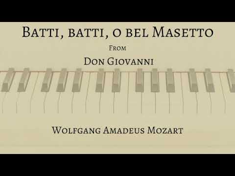 Batti, batti, o bel Masetto with recit from Don Giovanni by W. A. Mozart (Accompaniment)