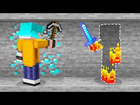 Speedrunner with SECRET CAMOUFLAGE VS Hunter in Minecraft