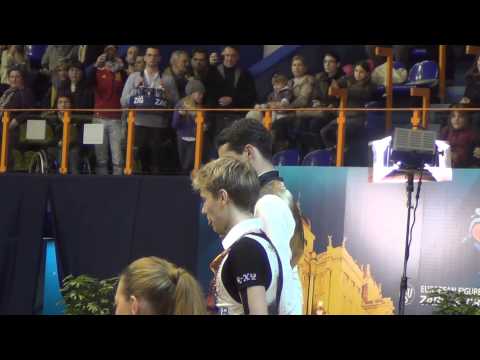 Euros 2013 Men's medal ceremony (FERNANDEZ, AMODIO, BREZINA)