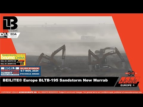 Beilite®Europe BLTB 195 in a  Sandstorm, NEW MURABBA PROJECT RIYADH, SAUDI ARABIA