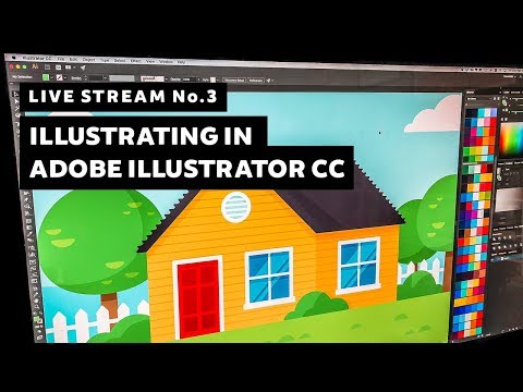 Live Stream Friday No.3 | Creating a House in Adobe Illustrator CC From Start to Finish