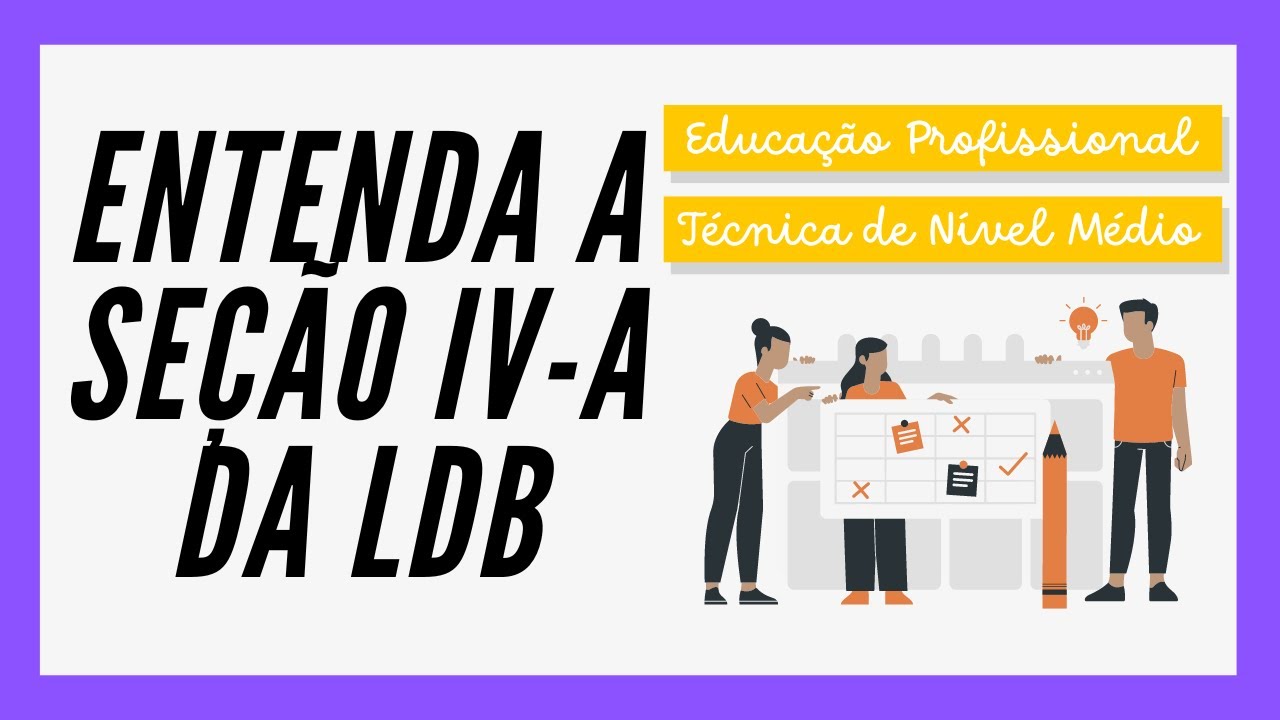 EDUCAÇÃO PROFISSIONAL TÉCNICA DE NÍVEL MÉDIO - LDB Artigos 36-A, 36-B, 36-C e 36-D [ATUALIZADOS]