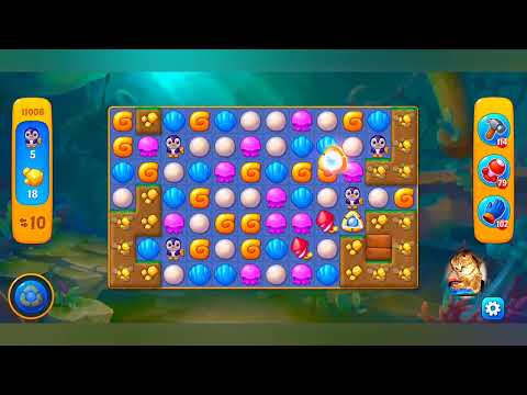 фишдом 2022  #  11006 уровень - прохождение без бустеров # Fishdom,   11006  level - no Boosters.