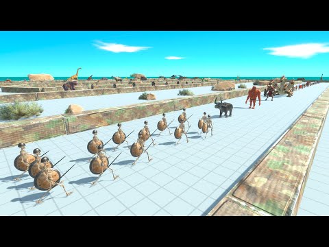 200 Skeleton Warriors Death Run - Animal Revolt Battle Simulator