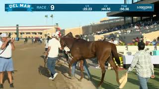 Amorita wins the Daisycutter Handicap race 9 at Del Mar 7/25/26