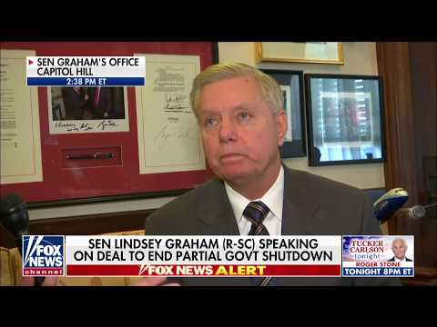 Breaking Senator Lindsey Graham on Trumps Deal to End Partial Government Shutdown January 2019 News Video