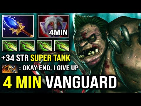 WTF 4Min Vanguard Super Tank Pudge 100% Bullied Enemy with Predicted Magnet Hook +34 STR Heap Dota 2