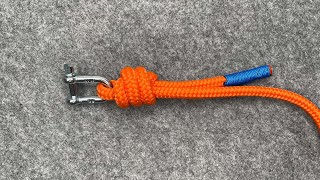 How To Tie A Rope To A Shackle With A Barrel Knot|Tutorials For Climbing,Fishing,Boating and Camping