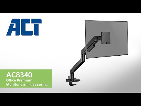 ACT Monitor arm 49" office premium, gas spring, 1 monitor