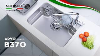 CHẬU RỬA BÁT 1 HỐ NOBINOX ARVO B370 video 1