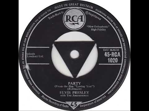UK no. 1, (69) Elvis Presley with The Jordanaires - Party