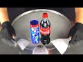 ASMR Mentos Cola Experiment With Ice Cream Rolls Oddly Satisfying Food Video With Coca Cola 4k