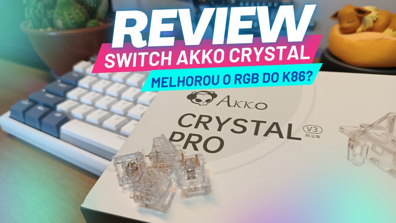 Attack Shark K86 com Switch Akko Crystal Pro v3, ficou maravilhoso!!
