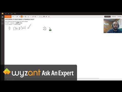 Determine if three side lengths make a triangle