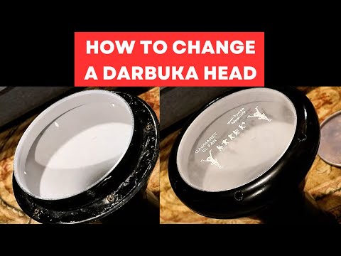How to Change a Darbuka Head 🥁 Most Basic Way ✅
