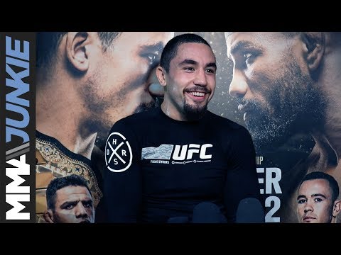 UFC 225: Robert Whittaker open workout media scrum