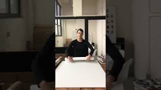 How to flatten rolled art prints or posters