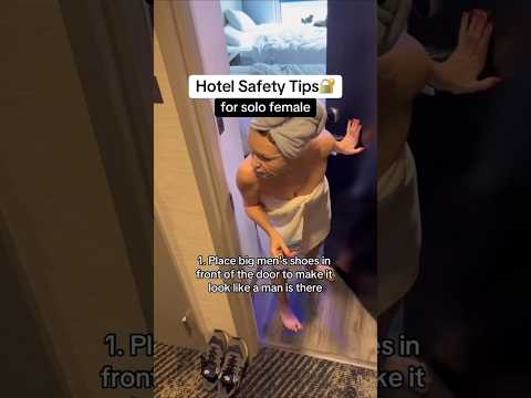 Hotel Safety Tips for Solo Female Travelers 🛎️ | Secret hacks for female travellers #femaletraveller