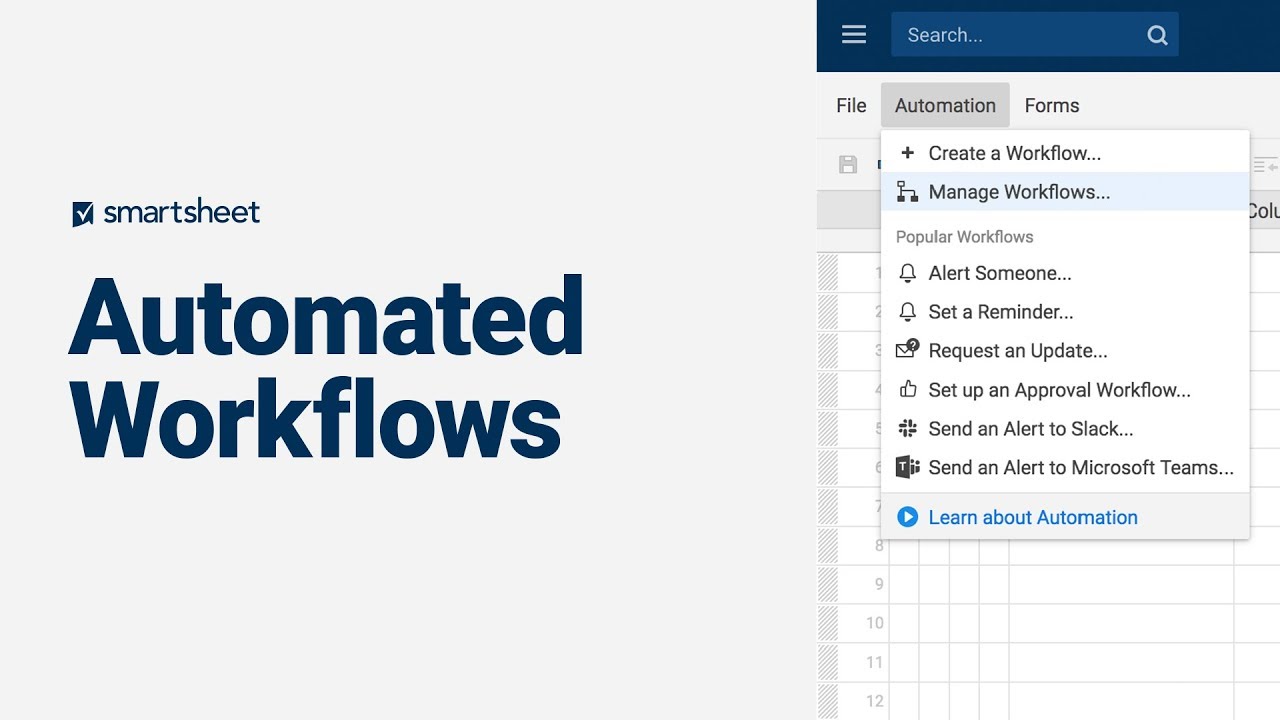 How to Use Smartsheet Automated Workflows | Smartsheet Automated Workflows Overview