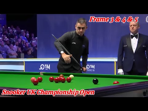 Snooker UK Championship Open Ronnie O’Sullivan VS Barry Hawkins ( Frame 3 & 4 & 5 )