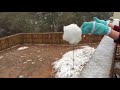 Huge Snowball Slow Motion Drop