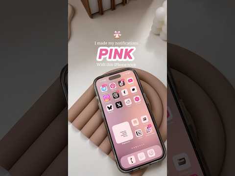 Here is a quick tutorial- How to make your iPhone notifications Pink 🎀 #iphonetips #tipsandtricks