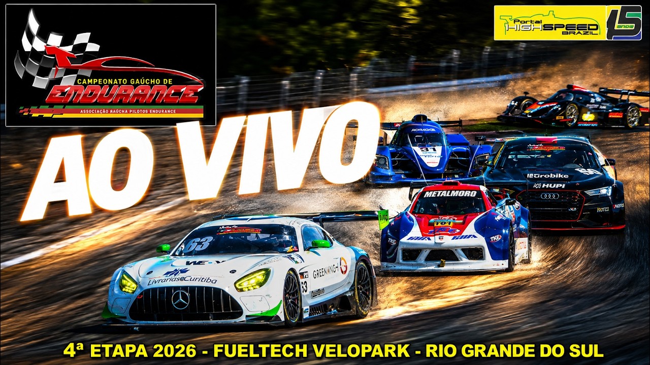 🔴 CAMPEONATO GAÚCHO DE ENDURANCE | 4ª Etapa 2026 | Fueltech Velopark (RS) | Ao Vivo