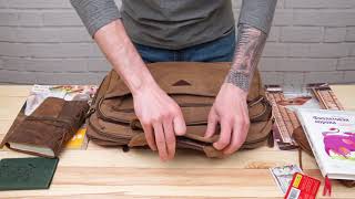 Сумка текстильна для ноутбука 20183 Vintage коричневий