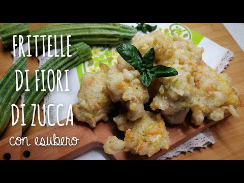 FRITTELLE DI FIORI DI ZUCCA con esubero di lievito madre