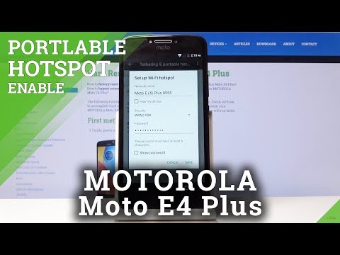 How to Set Up Mobile Hotspot in Motorola Moto E4 Plus - Enable Portable Hotspot