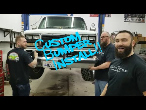 Squarebody custom front bumper build and install #uintagarage