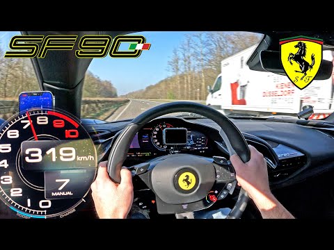 NO SPEED LIMIT AUTOBAHN vs 1000HP FERRARI SF90