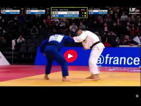 JUDO GRAN PRIX PARIS 2022 SEMI FINALE 73Kg BASILE vs HASHIMOTO
