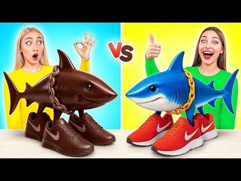 Real Food vs Chocolate Food Challenge | Fantastic Kitchen Battle by Multi DO Challenge