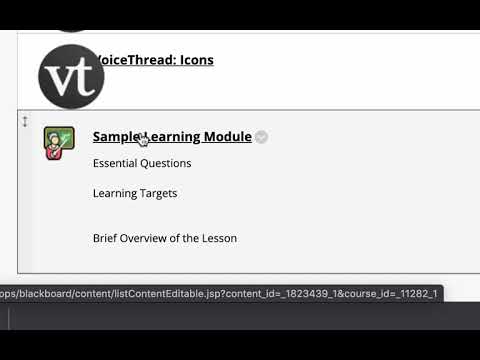 Blackboard Learn Creating A Learning Module