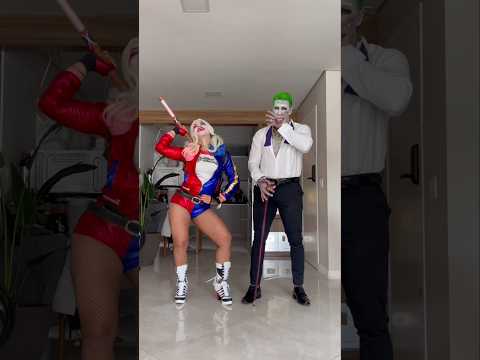 Coringa & Arlequina. Gostaram? 🥹😍 #joker #harleyquinn #transition #coringa #arlequina