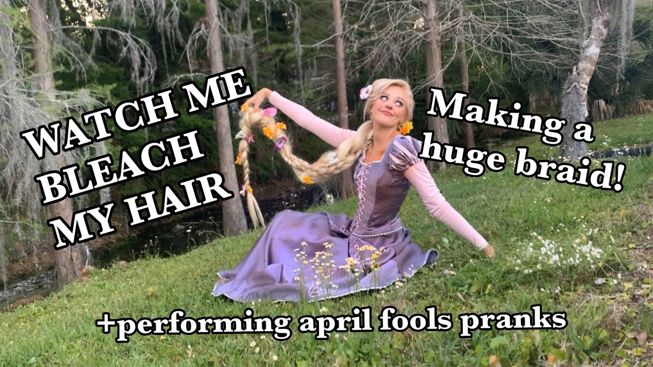 DIY Rapunzel Dress & Hair!