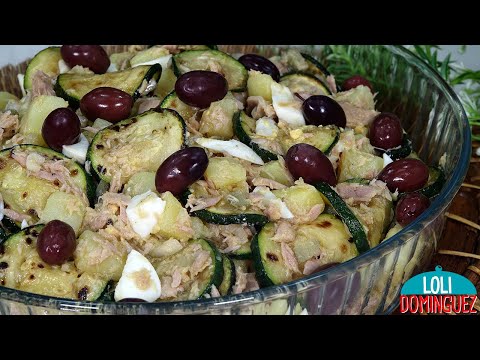 ENSALADA DE PATATAS CON CALABACÍN Y ATÚN. Esta ensalada es más que deliciosa, saludable y completa