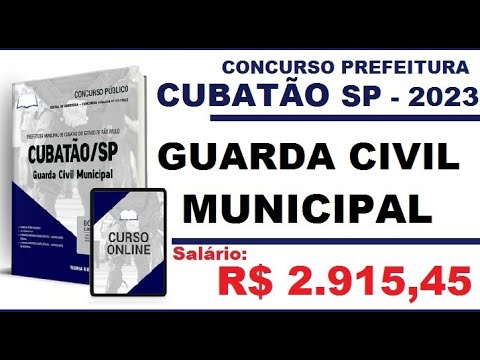 Apostila Concurso Prefeitura de Cubatão SP 2023 Guarda Civil Municipal