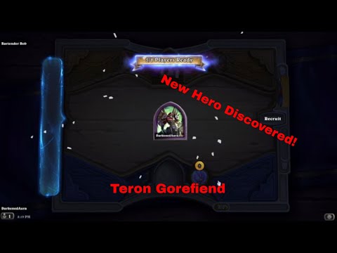 1st Match using New Hero Teron Gorefiend 1HP left :) | Hearthstone Battlegrounds